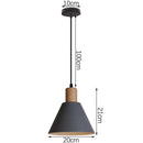 GobekUsa Industrial Gray Pendant Light with LED for Living Room, Foyer - Modern Luminaire