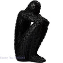 GobekUsa Golden Man Thinker Abstract Sculpture Statue for Home Decor