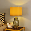 GobekUsa Glaze Liuli Crystal Table Lamp, Large Lamp for Living Room and Bedroom