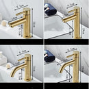 GobekUsa Brushed Gold Bathroom Basin Faucet, Single Handle Deck Mounted Mixer Tap