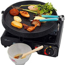 GobekUsa Korean Grill Pan - Non-stick Smokeless BBQ Tray for Indoor/Outdoor Grilling