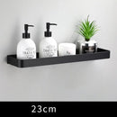 GobekUsa Black Corner Shelf with Towel Bar, Wall Mounted Aluminum Kitchen Storage Holder