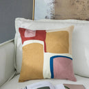 GobekUsa Geometric Cushion Cover 45x45cm Soft Embroidered Pillow Case for Home Decor