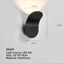 GobekUsa LED Wall Lamps 5W for TV Background Bedside, Living Room Corridor, Nordic Style