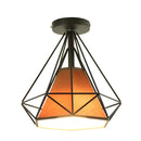 GobekUsa Iron Cage Ceiling Lamp: Modern Nordic LED Light Fixture for Kitchen, Living Room, Bedroom