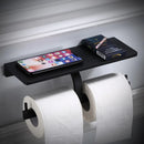 GobekUsa Aluminum Bathroom Paper Holder with Phone Holder and Wall Mount