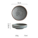 GobekUsa Ceramic Round Sauce Dish - Small Seasoning Bowl for Soy Sauce and Wasabi