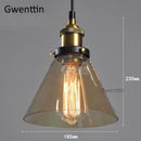 GobekUsa Industrial Glass Pendant Light for Modern Home Decor