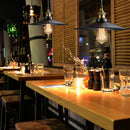Vintage Black Iron Umbrella Pendant Light