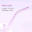 GobekUsa Glass Straws Set - Eco-Friendly Reusable Colorful Drinking Tubes