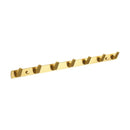 GobekUsa Brushed Gold Aluminum Robe Hooks Set for Bathroom and Kitchen