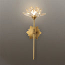 GobekUsa Lotus LED Crystal Wall Lamp: Chinese Style Bedroom & Living Room Decor