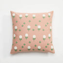 GobekUsa Embroidered Daisy Dandelion Cushion Cover 45x45cm for Sofa Bed Chair Living Room