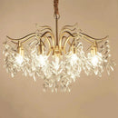 GobekUsa Crystal LED Chandelier: Luxury Indoor Lighting for Home, Kitchen, Living Room