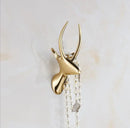 GobekUsa Brushed Gold Stainless Steel Robe Hook Wall Mounted Bathroom Hardware Hanger