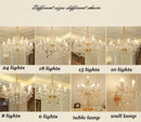 GobekUsa Crystal Chandelier Lighting: Modern European Gold/Silver Style, Clear K9 Hanging Lights