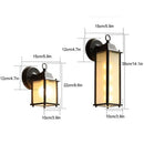 GobekUsa Black Finish Wall Lantern with Frosted Glass Shade for Outdoor Use