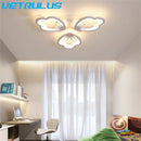 GobekUsa Lotus Design LED Acrylic Chandelier Ceiling Lamp for Modern Living, Dining, and Study Rooms