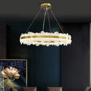 GobekUsa Golden Stainless Steel LED Designer Chandelier for Dining Room