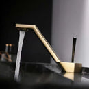 GobekUsa Black Basin Faucet: Modern Single Handle Waterfall Mixer Tap for Bathroom