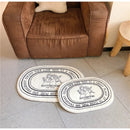 GobekUsa Angel Print Shaggy Bath Rug 40x60cm