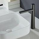 GobekUsa Basin Faucet: Black/Grey Brass Bathroom Mixer Tap, Single Handle Hot Cold Lavatory