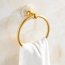 GobekUsa Bathroom Accessories Set: Shelf, Towel Rack, Paper Holder, Toilet Brush Holder, Towel Hanger, Hooks