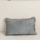 GobekUsa Denim Fringed Cushion Cover 45x45cm Square for Home Sofa Bed Decoration
