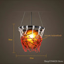 GobekUsa Basketball Pendant Lights Hanging Lamp Home Deco Bar Cafe Shop Living Room Bedroom Kitchen