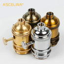 GobekUsa E27 Industrial Lamp Base Holder Aluminum Retro Pendant Fixture