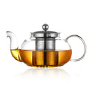 GobekUsa Glass Teapot Flower Tea Set with Stainless Steel Strainer