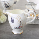 GobekUsa Bone China Milk Jug: Elegant Ceramic Creamer for Tea, Coffee, Espresso