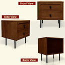 Savana Solid Wood 2-Drawer Nightstand by Megsu