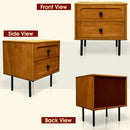 Savana Solid Wood 2-Drawer Nightstand by Megsu