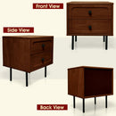 Savana Solid Wood 2-Drawer Nightstand by Megsu