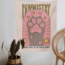 GobekUsa Cat Paws Tarot Tapestry: Bohemian Home Decor for Hippie Vibes and Happy Spaces