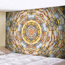 GobekUsa Brick Wall Texture Bohemian Mandala Wall Hanging Tapestry for Home Decor