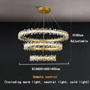 GobekUsa Crystal LED Chandelier: Luxury Lighting for Living, Dining, Kitchen - Elegant Iron & Aluminum Design