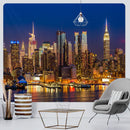 GobekUsa City Night Bohemian Decor Tapestry Hippie Sofa Blanket Art