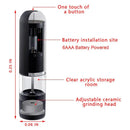 GobekUsa Automatic Salt Pepper Grinder | Electric Spice Mill for Seasoning Adjustable Coarseness