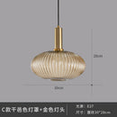 GobekUsa Glass Pendant Lights: Nordic Style Bedroom Kitchen Hanging Lamp