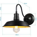 GobekUsa Black Cage Guard Wall Sconce LED Lamp Indoor Retro Lighting Fixture