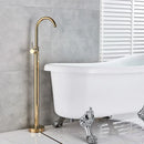 GobekUsa Gold Tub Sink Faucet with Handshower