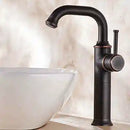 GobekUsa Black Antique Brass Basin Faucet - Hot/Cold Mixer for Bathroom Sink Aesthetics