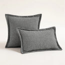 GobekUsa Houndstooth Jacquard Throw Pillow Covers - Square Cushion Cover