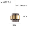 GobekUsa Gold Glass LED Pendant Lights: Modern Nordic Cylindrical Design for Home Decor Fixtures