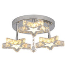 GobekUsa Crystal Stars LED Pendant Chandelier for Modern Living Dining Room Decor