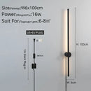 GobekUsa Black LED Wall Sconce for Living Room Bedroom Lighting