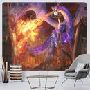 GobekUsa Dragon Psychedelic Art Tapestry for Home Decoration and Sofa Blanket