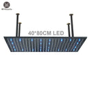 GobekUsa 16"x32" LED Rainfall Shower Head - Color Changing Luxury Square Design